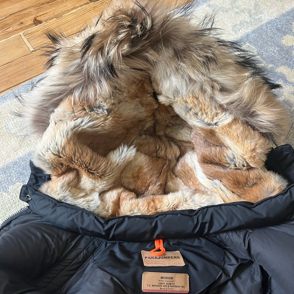 Parajumpers Puffer Coat with Fur Hood - Picture 11 of 13